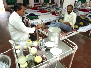 Himraj and the dressing trolley 