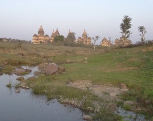 Walking up the river .....